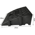 thumbnail image 2 of Plastic Curb Ramps Car Threshold Ramp for Driveways, Sidewalks Steps Wheelchairs Strollers Motorcycle 25*27*7cm, 2 of 7