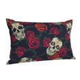 thumbnail image 2 of Vsdgher Roses Skulls Print Pillow Cases -Iconic Collection Pillowcases -Extra Soft, Not easy to deform,not pilling Export quality, 2 of 8