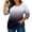 Gray plus size fall tops for women a1, variant on thefmos Women Plus Size Fall Winter Round Neck 3/4 Sleeve Gradient Casual Loose Tshirt Pullover Tops for Women Cute Trendy Comfy Oversized Tee Blouses Daily Wear Work Outfits, Purple 2XL