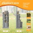 thumbnail image 5 of Haverchair 24" Outdoor Water Fountain with LED Lights, 5-Tier Bamboo Joint Design Bowl Garden Fountain, Modern Cascading Waterfall for Garden, Patio, Backyard, Deck, Porch and Home Decor, 5 of 8