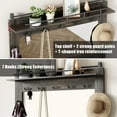 thumbnail image 5 of HallCoatWith Shoe Cubbies & 7 Coat Hooks3 Drawers for Hallway,Mudroom Bench With Shoe Storage Bench,EntrywayWhite, 5 of 8
