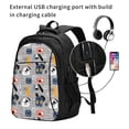 thumbnail image 2 of Balery Dog Mochila con carga USB para hombre y mujer - Mochila impermeable y antirrobo para laptop con puerto USB para viajes, trabajo, 2 of 7