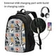 thumbnail image 2 of Balery Dog Mochila con carga USB para hombre y mujer - Mochila impermeable y antirrobo para portátil con puerto USB para viajes, trabajo, estudios y universidad, 2 of 7