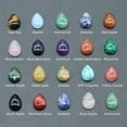 thumbnail image 4 of 12x16mm Crystal Stone Chakra Water Drop CAB Flatback Cabochon Beads for Jewelry, 4 of 9