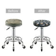 thumbnail image 3 of Uemuo Cartoon Animals Pattern Round Bar Stool Seat Covers Washable Stool Cushion Slipcover Elastic Bar Chair Covers-14 inch, 3 of 7