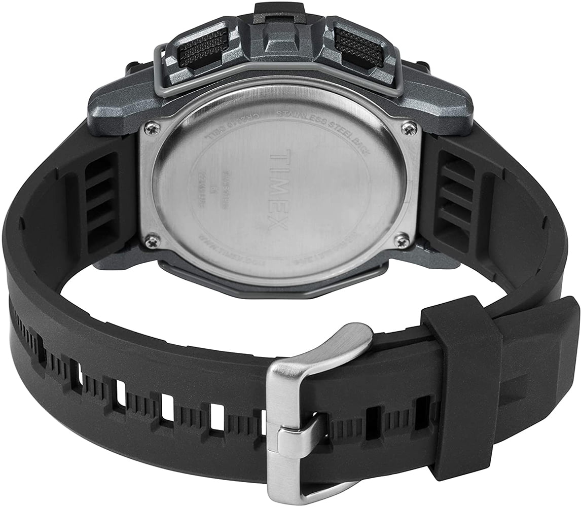 Timex Men's Expedition Digital CAT World Time 47mm Black/Black Resin Strap  Watch