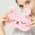 thumbnail image 5 of ZLBDYG Soft Plush Sleep Mask for Women & Men – Cute Cat & Rabbit Eye Cover, Adjustable & Lightweight for Travel, Naps, Yoga (Breathable & Blackout Blindfold for Better Sleep), 5 of 9