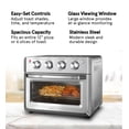 thumbnail image 3 of Combo de freidora de aire con horno tostador Gourmia Funciones de cocción 7 en 1 Horno freidora de aire de 1550 vatios Accesorios de freidora de aire de 19,8 L de capacidad incluidos Rejilla para horn, 3 of 5