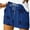 Blue, variant on ZQUUVOU Women's Star-Patterned Shorts with Adjustable Drawstring Trendy Summer Shorts（White,L）
