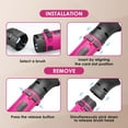 thumbnail image 3 of Monika 4 in 1 1200W Hair Styler Auto Curler Hot Air Brush w/ Ionic Care Tech Straightening Curling Blow Drying, 3 of 12