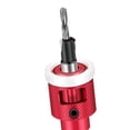 thumbnail image 4 of Juego de brocas avellanadoras, herramienta de carpintería, broca reemplazable, vástago hexagonal de liberación rápida de alta resistencia para taladro Rojo 28x8 mm, 4 of 8