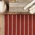 thumbnail image 2 of Colonial Mills Naughty Elf Stripe Christmas Rug - Red 27" x 46", 2 of 4