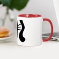 thumbnail image 4 of CafePress - Black Cat Upside Down Mug - 11 oz Ceramic Mug - Novelty Coffee Tea Cup, 4 of 6