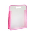 thumbnail image 3 of DYNWAVECA File Bag Art Portfolio Bag Clear Document Holder Waterproof File Organizer Portable for School Classroom Office Projects Home Pink, 3 of 10