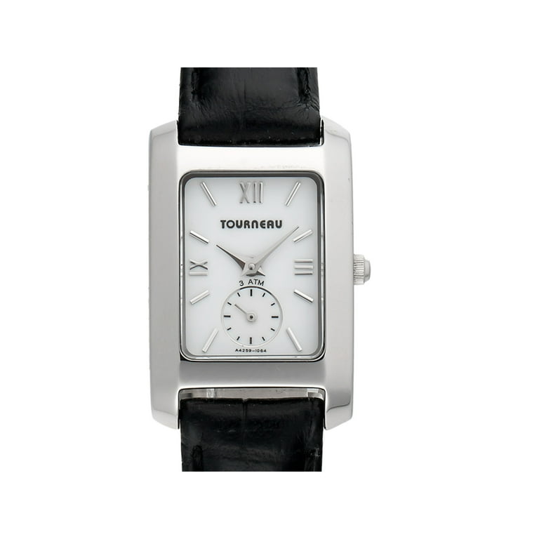 Tourneau women's deals leather strap watch