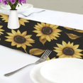 thumbnail image 4 of Yayeee Table Runner 70 inches Long Home Kitchen Dinning Party Decoration, Black Sunflower Pattern, 4 of 7
