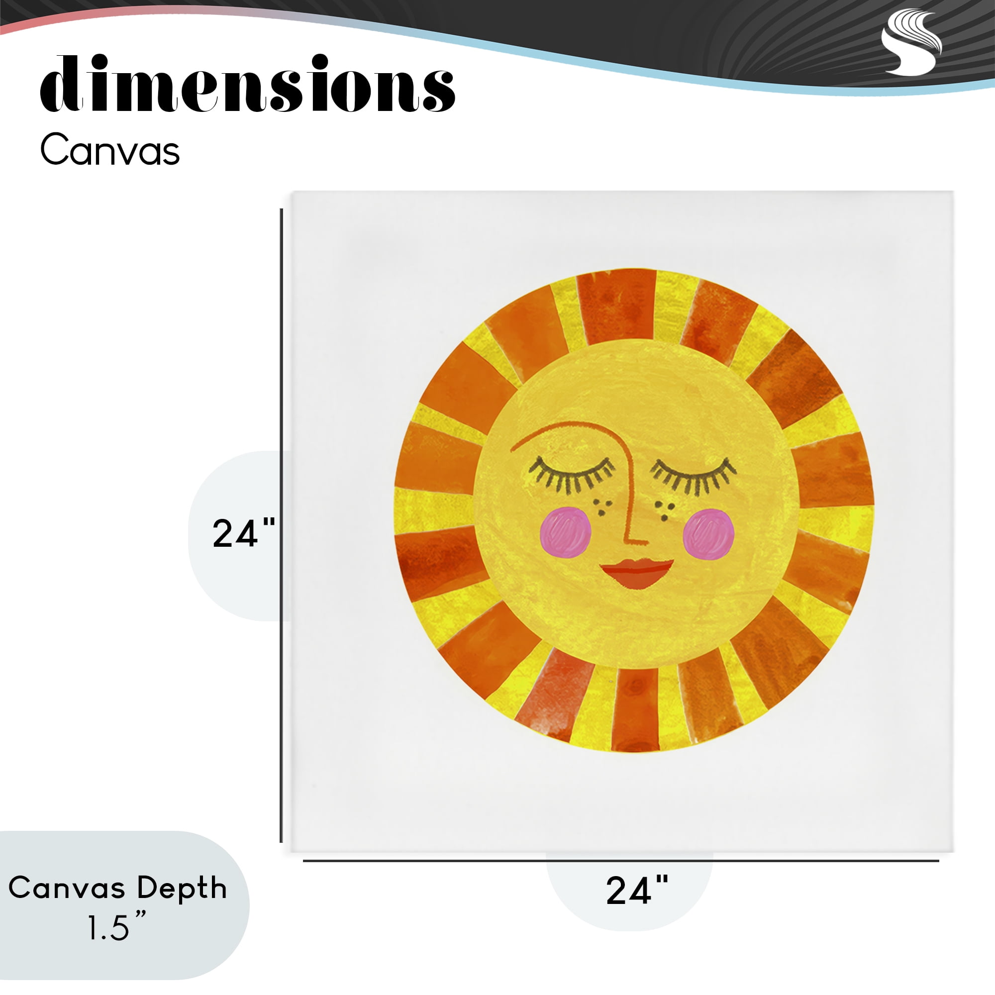 Stupell Industries Simple Warm Sunshine Canvas Wall Art, design by Katherine Herrell Studio