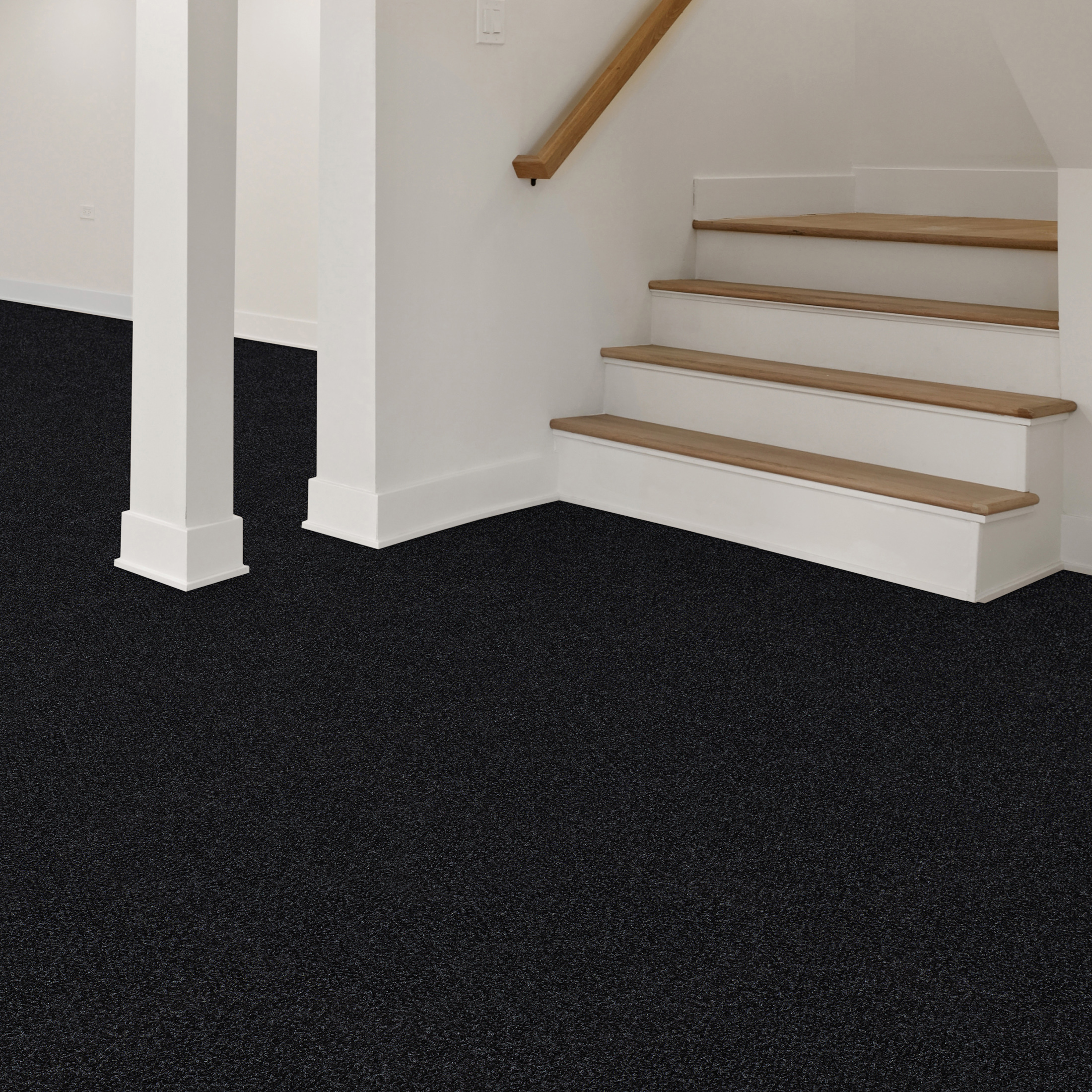 Boone Hobnail Anthracite Peel-and-Stick Carpet Tiles for Easy DIY Installation 10 Tiles Per Box