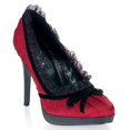 thumbnail image 3 of Pin Up Couture BLISS-38 - 4 1/4" Stiletto Heel Mini-Platform Pump W/Bow-Blk Satin-11, 3 of 3