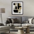 thumbnail image 3 of Stupell Industries Modern Black & Neutral Shapes Black Framed Print Under Glass, 17 x 21, by Kippi Leonard, 3 of 8