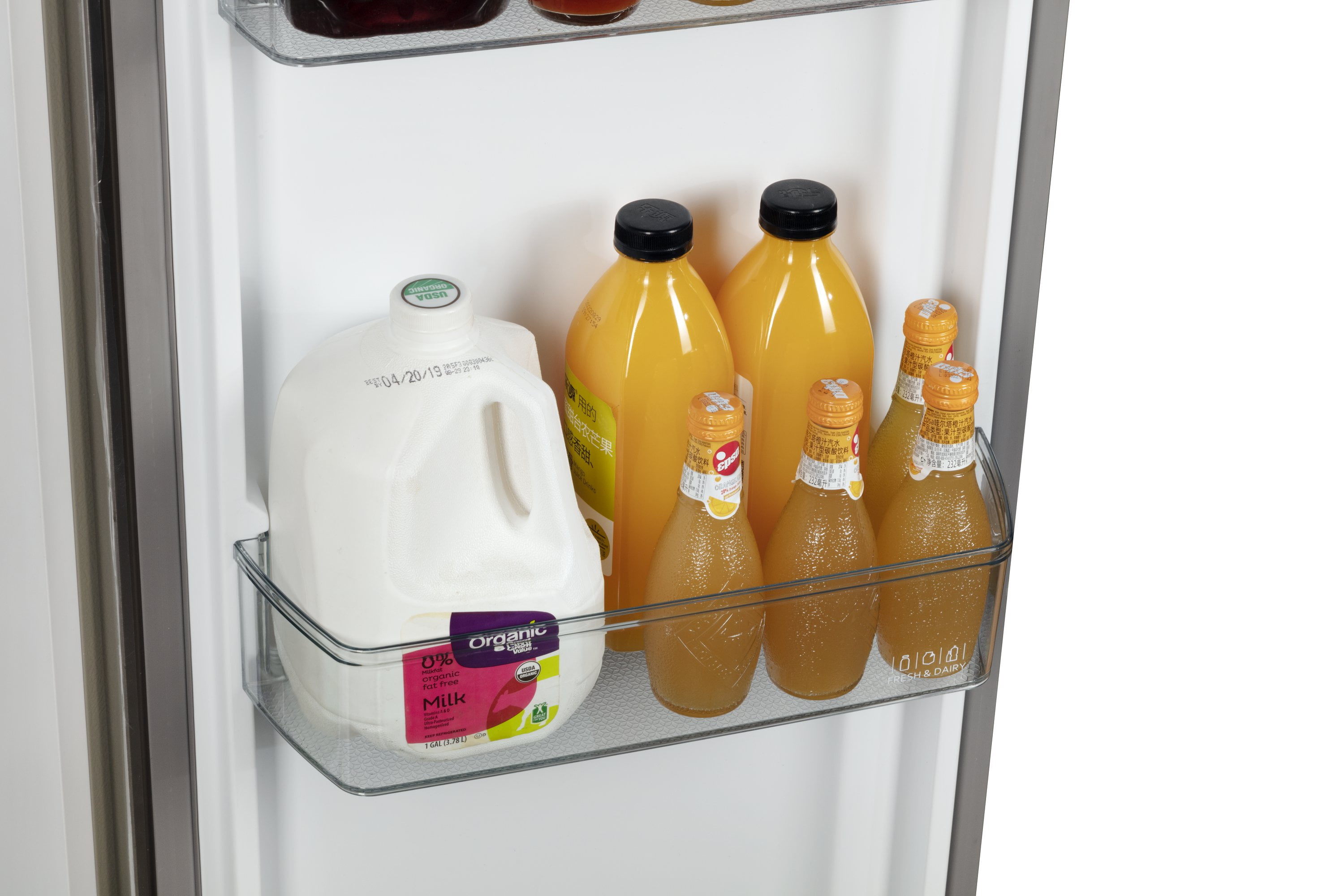 Hamilton Beach 20.6 cu. ft. Counter Depth Side by Side Frost-Free Refrigerator, Platinum HZ4602