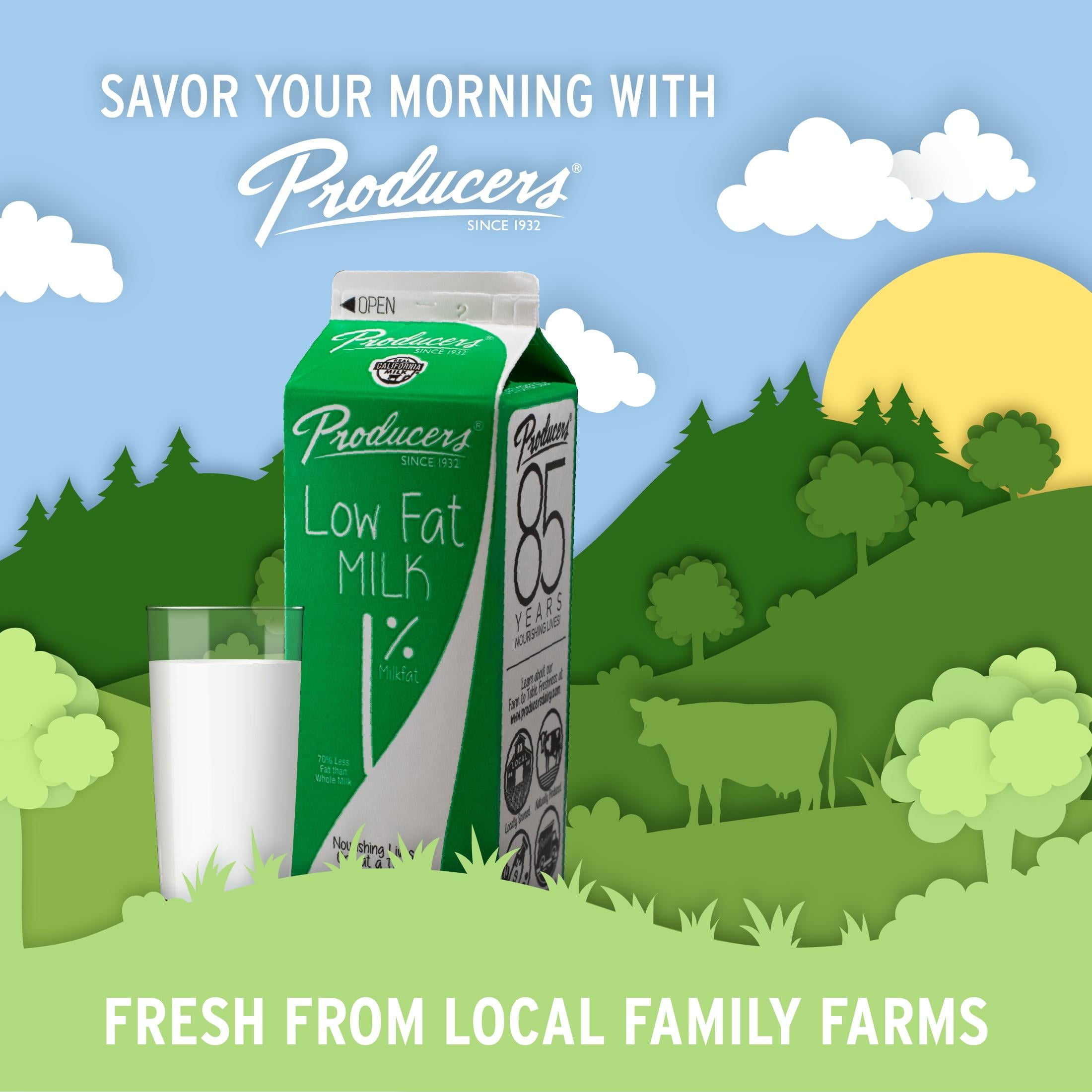 Producers 1% Low-Fat Milk, Quart