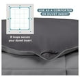 thumbnail image 6 of Full Comforter - Reversible Colors - Goose Down Alternative - Ultra-Soft - Premium 1800 Series - All Season Warmth - Bedding Comforter (Full, Grey/Forged Iron Grey), 6 of 9