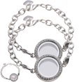 thumbnail image 1 of 2pcs pulsera de mujeres elegante muñequera cadena de muñeca de muñequera de brazalete decorativo para regalo, 1 of 6