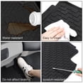 thumbnail image 3 of Ikon Motorsports Compatible with 08-12 Honda Accord 4Door Latex All Weather Floor Mat Carpet OE Factory Style Front Rear Black, 3 of 7