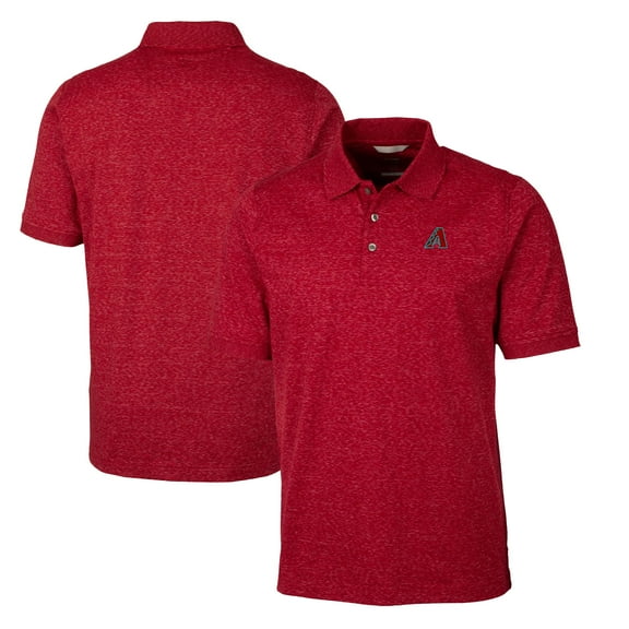 Men's Cutter & Buck Red Arizona Diamondbacks Advantage Tri-Blend Space Polo