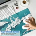 thumbnail image 4 of Enhance Your Gaming Experience with our XL Japanese Blue and White Wave Mouse Pad - Non-Slip Rubber Base, Stitched Edges, Large Size, 31.5 X 11.8 Inch, 4 of 7