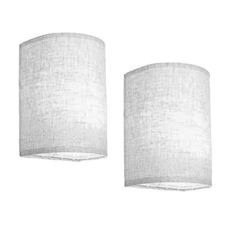 

Vntub Wall Lights Wall Sconce Magnetic Wireless Wall Sconce RGB Color Dimmable With Fabric Linen Shade And Remote Control Wall Sconce Lighting Decorative 2 Piece Set For Bedroom