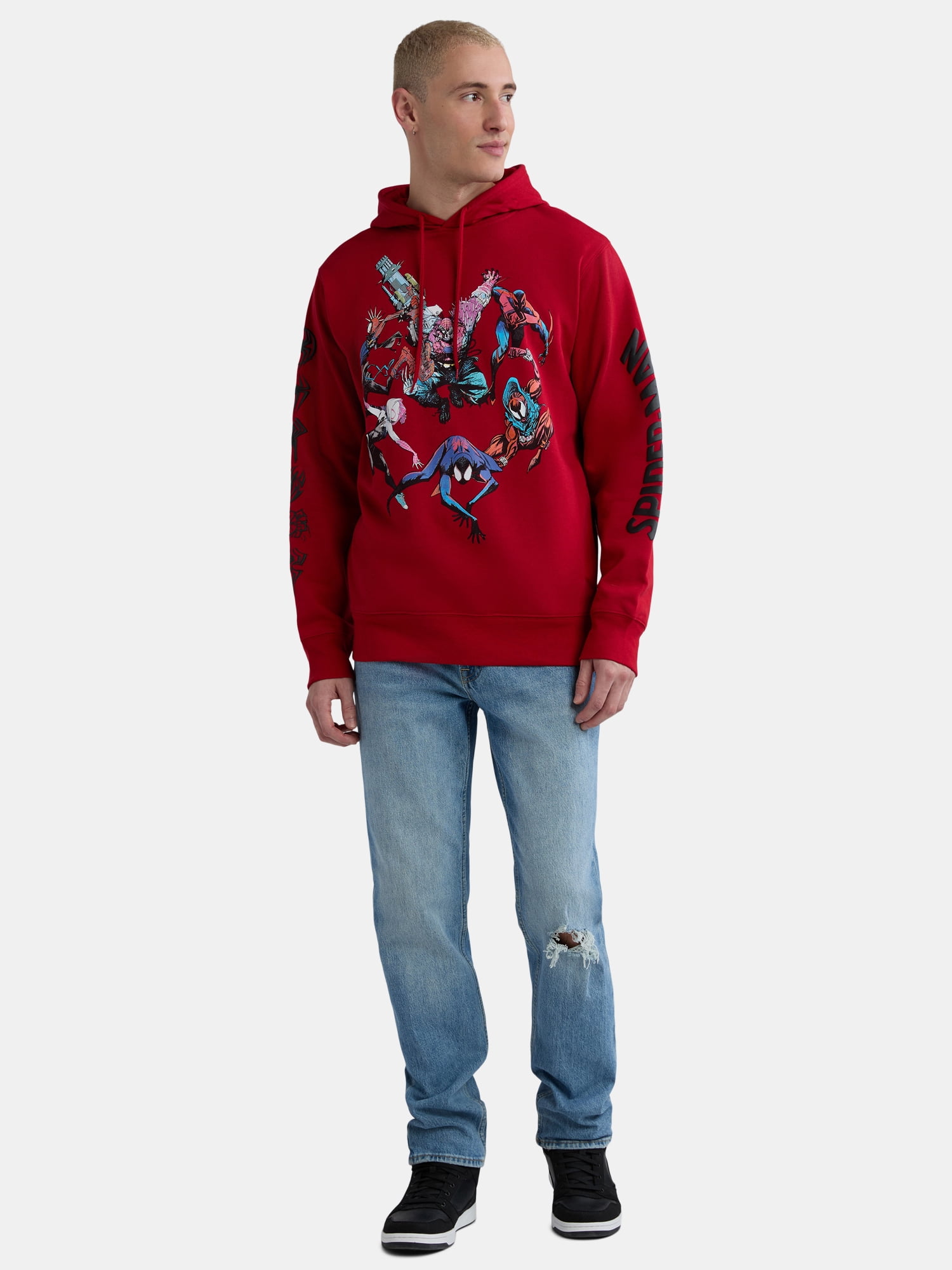 Spider-Man Men's Spidey Group Graphic Hoodie, Sizes S-3XL