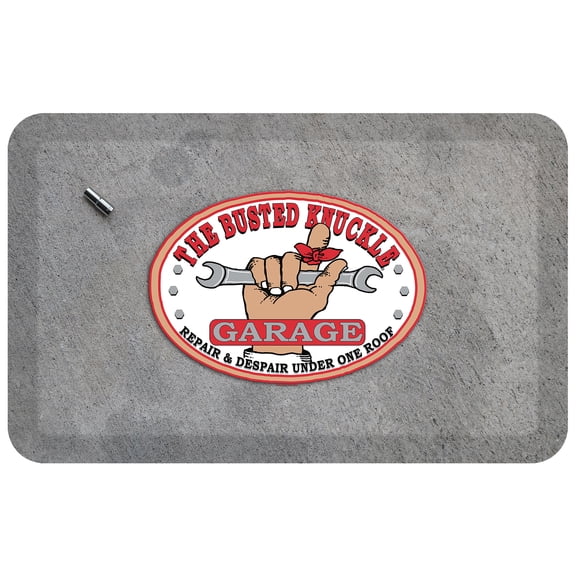 GelPro NewLife Busted Knuckle Garage Anti-Fatigue Mat-20x32-Grey