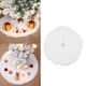 thumbnail image 3 of Falda de Árbol de Franela Larga, Doble Capa Blanca de 78 cm de diámetro Falda de Árbol de NaviDad para decoración festiva para al aire libre, 3 of 7