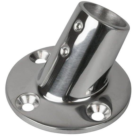 Sea-Dog Line Round 1" Outside Diameter Base Fitting Cast 316 Stainless Steel 1/4" Fastener