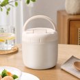 thumbnail image 4 of 44 Oz Insulated Lunch Box, 1.3L Stainless Steel Multilayer Thermal Food Container for Office, School, Travel and Outdoor Meals, 4 of 7