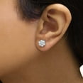 thumbnail image 6 of 14k White Gold 1.00 carat Diamond Composite Stud Earrings (I-J, SI2-I1), 6 of 7