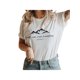 thumbnail image 1 of Women's Christian Faith Can Move Mountain Graphic Short Sleeve Tee T-shirt, 1 of 7