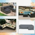 thumbnail image 6 of COVERS&ALL L Shape Sectional Sofa Cover, 12 Oz, Waterproof & UV-Resistant, Ideal for Indoor/Outdoor (Right Side Sofa, 90" x 120" x 33" x 35", Grey), 6 of 7