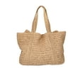 thumbnail image 3 of Time and Tru Women's Ruffle Tote Bag, Natural, 3 of 5
