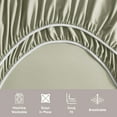 thumbnail image 5 of LammaLoe Extra Deep Pocket Full Size Sheets set, Fits 18"-24" Mattress, 6 Piece Soft Microfiber Bed Sheet Sets, Light Sage Green, 5 of 8
