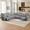 Gray-078, variant on Oversized Power Reclining Sectional Sofa with Drawers, Storage Console, Cup Holders & Type-C Ports, Faux Fur L-Shaped Corner Couch with Recliners for Living Room,Dark Gray