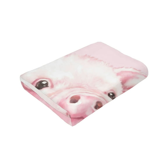 Sherpa Fleece Throw Blanket 3D Cartoon Kids Blanket Plush Warm for Boys Girls(Pink Pig,(50"X60"))