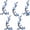 Blue, variant on Cherry Blossom Iron On Patches, Embroidery Flower Appliques for DIY (Red) | Cherry Blossom Embroidery Patches | Iron On Floral Appliques for Clothing, Bags, Jackets & DIY Craft Decoration