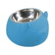 thumbnail image 1 of Comedero para perros inclinado a 15 degree, de acero inoxidable, para gatos y cachorros de interior. Azul, 1 of 9