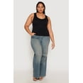 thumbnail image 3 of Womens Plus Size Seamless Ribbed Knit Trim Tank Top, 3 of 5