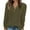 VNeck Army Green, variant on gakvbuo Fall !Plus Size Shirts for Women Long Sleeve Henley Tops Pullover with Buttons Down Casual Loose Fit Pullover V-Neck Tunics Tops