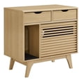 thumbnail image 1 of Pemberly Row Modern / Contemporary Wood Cat Cabinet in Oak Finish, 1 of 17