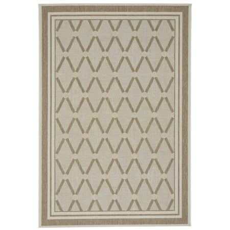 Biltmore Five Light - Capel Rugs - Biltmore Elsinore-Lattice Rectangle Machine Woven Rugs - Wheat